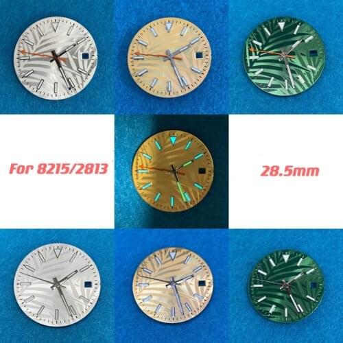28.5mm Watch Dial + Watch Hands for 8215/8200 Mingzhu 2813 Movement Watch Accessories