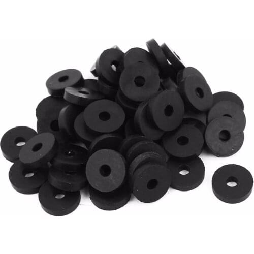 Uxcell Hot Sale 50pcs 3Sizes 11mm 13mm 16mm OD O-Ring Hose Gasket Flat Rubber Washer Lot for Faucet Grommet Black