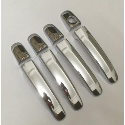 For Ford Ranger Everest 2012-2017 Chrome Handle Cover Trim Set Extended Wildtrak 2014 2015 Car Accessories Stickers Car Styling