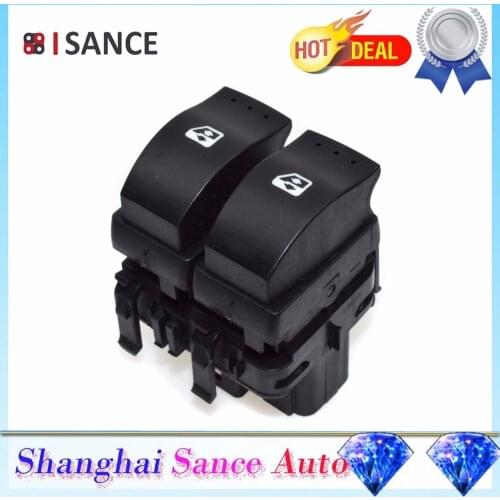 ISANCE Double Front Power Window Switch Control Lifter 8200060045 For Renault Clio MK II