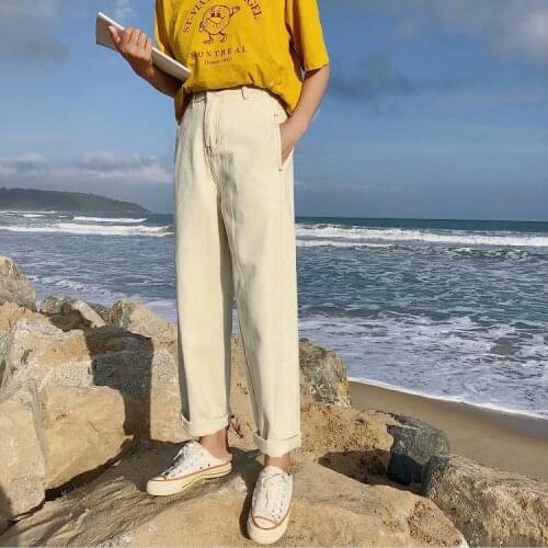 Korean Straight Jeans Women Low Waist Denim Trousers Large Pocket Black Denim Pants Vintage with Belt Casual Plus Size