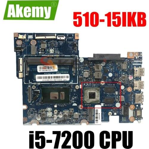 FOR Lenovo YOGA 510-15IKB FLEX 4 1580 laptop motherboard 5B20M32599 BIUS4/S5,CIUY0/Y1 LA-E221P mainboard With i5-7200 2.5 Ghz 2G