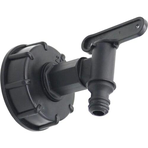 2 x 3/4" Thread Plastic IBC Tank Tap 1000L IBC To 1/2"(15mm) Adapter Garden Irrigation Connection Valve Hose Switch Fittings