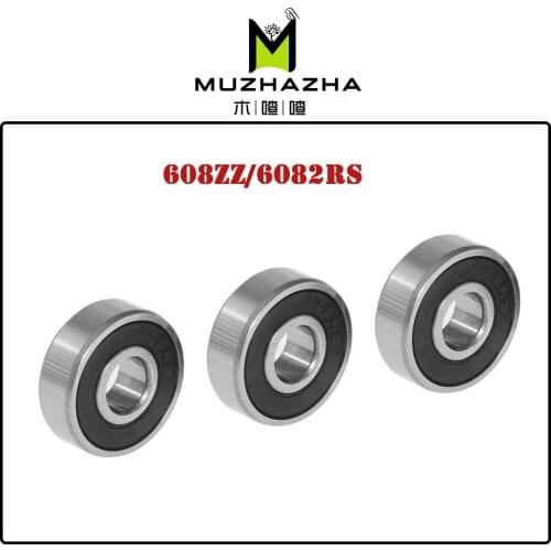4pcs/lot Ball Bearing 608zz 608 2RS 8X22X7 Single Row Deep Groove Steel Sealed Flanged Pulley Miniature Wheel 3D Printers Parts