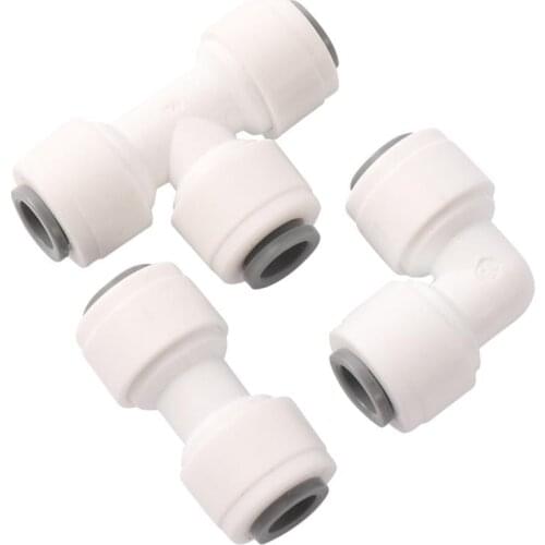 1/4” Slip Lock Quick Access Garden Water Connector Tee Elbow Straight Optional PE pipe joint Irrigation Purifier system Coupling