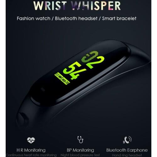V08S Smart Bracelet Heart Rate Blood Pressure Monitoring Bluetooth Bracelet Bluetooth Headset 2 In 1 Call Smart Watch With Mic