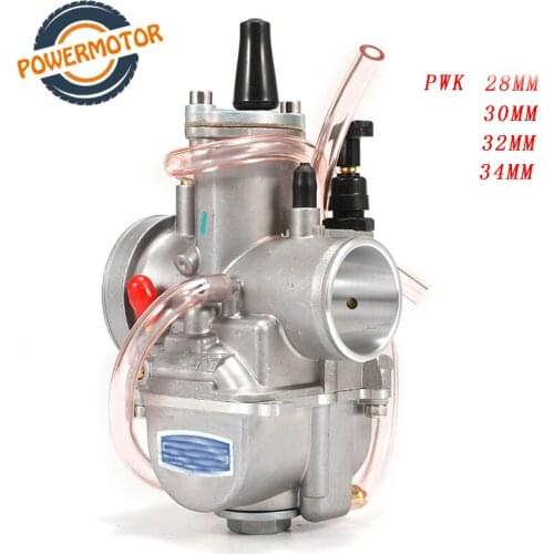 Universal Carburador For PWK 28 30 32 34mm 2T 4T Carburetor For Keihin MikuniYamahaSuzukiHonda With Power Jet 75cc-250cc