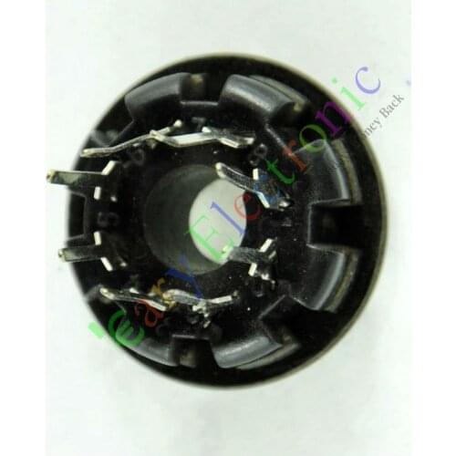 Wholesale and retail 8PCS 8pin Bakelite vacuum tube socket octal valve base EL34 KT88 6550 6SN7 radio free shipping