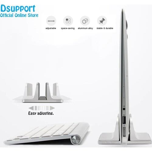 Vertical Adjustable Laptop Stand Aluminium Portable Notebook Mount Support Base Holder for MacBook Pro Air Accessory