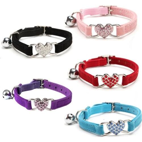 Cat Collar With Bell Collar For Cat Kitten Puppy Leash Collars Adjustable Chihuahua Pet Kitten Collars Leashes Lead Pet Supplies