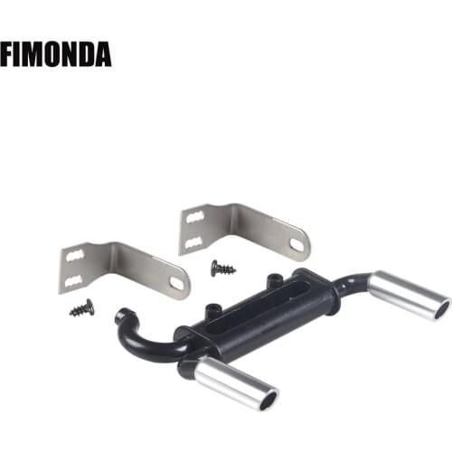 1/10 RC Car Metal EXhause Exhaust Pipe Tailpipe for 1:10 Rock Crawler Traxxas TRX4 Axial SCX10 90046 RC4WD D90 Decoration Parts