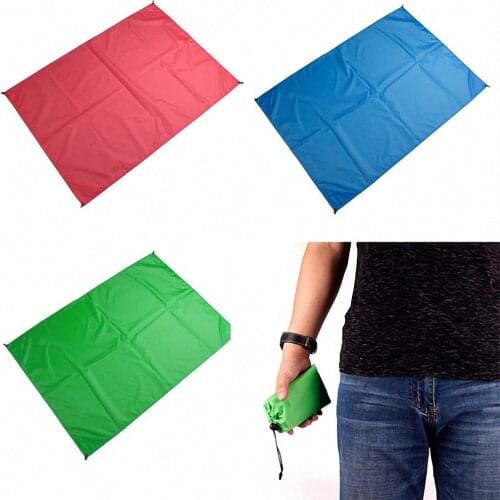 1PC 100*140cm Portable Lightweight Picnic Mat Pocket Blanket Waterproof Outdoor Travel Camping Beach Blanket Tent Sleeping Mat