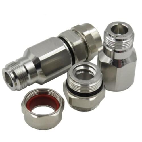 1pcs N Female Clamp RF Super Flexible Coaxial Connector for 1/2 50-9 Cable Adaptor