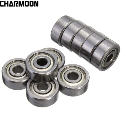 10PCS 623ZZ Bearing ABEC-5 3x10x4 mm Miniature Deep Groove Ball Bearing Shielded Silver Chrome Steel Shafts
