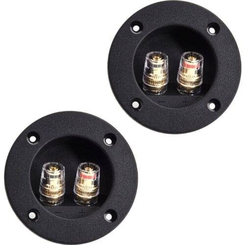 2pcs/lot Two Copper Terminal Block Speaker Junction Box Connector DIY Accessory