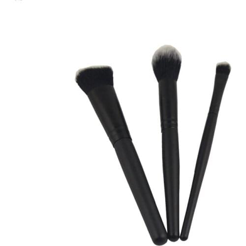 3Pcs 16cm Women Girls Gift Face Beauty Makeup Cosmetic Tool Product Maquiagem Foundation Concealer Blush Brush Set Kit