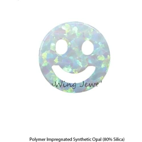 50PCS/lot Factory Price Smile opal 10mm Synthetic Fire Opal Necklace jewellery Lab created opal beads for DIY Bracelet