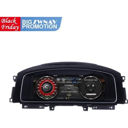 Android Car Digital Cluster Virtual Cockpit For VW B8 PASSAT CC Golf 7 Golf 7.5 GTI Variant Dashboard Entertainment Speed Screen