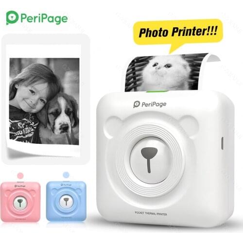 Dropship Peripage A6 Printer Bluetooth Wireless Mini Thermal Printer Picture Mobile Photo Portable Printer for Android iOS phone