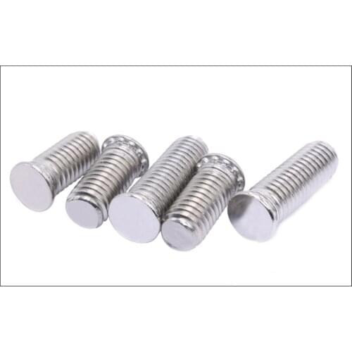 FHS-M4-6/8/10/12/14/15/16/18/20/22/25/30/35/40Self-Clinching Studs, Stainless Steel .Min.Sheet Thickness1,Hole Size In Sheet4