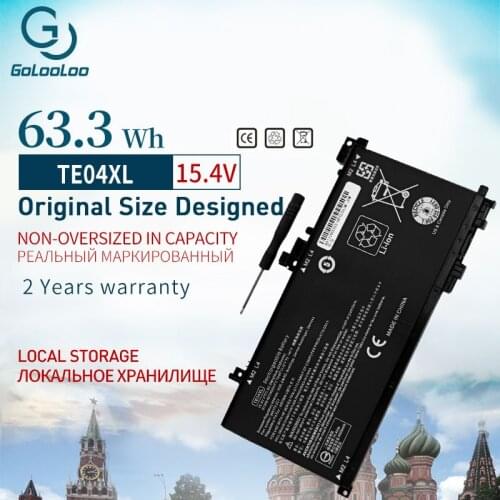 Golooloo TE04XL Laptop Battery For HP OMEN 15-ax200 15-ax210TX 15-ax235nd 15-ax202na TPN-Q173 HSTNN-DB7T 905175-2C1 905277-855