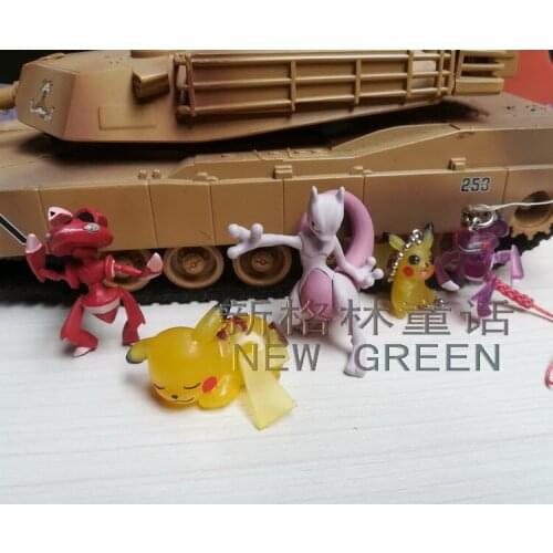 Pokemon Gashapon Toys Pikachu Genesect Mewtwo Mini Action Figure Ornament Toys Pendant Phone Charms