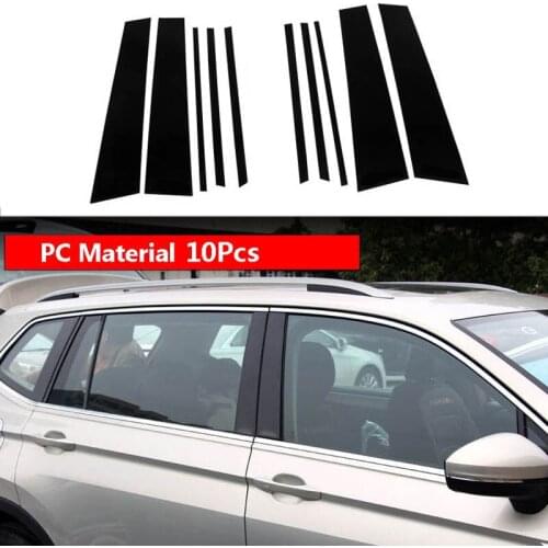 Car Body Middle Column Side Cover Frame Trim Sticker Exterior Accessories for Volkswagen VW Tiguan MK2 2020 2021 2019 2018 2017