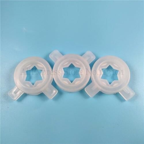 3 In 1 Modeling Lids 37mm Inner Diameter Caps Spare Part Hexagram Star Nozzle Fittings Of Soft Serve Ice Cream Machines