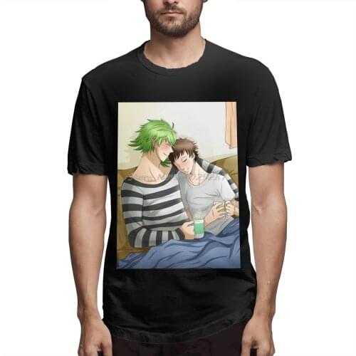 Fashion SakuMahi - Morning Cuddles Less Shirt Design SERVAMP Sleepy Ash Anime Shirota Mahiru TShirt Cotton Camiseta Men T-Shirt