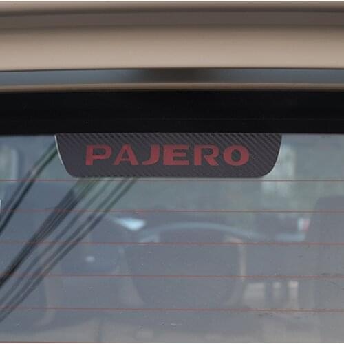 For Mitsubishi Pajero V97 V87 V73 V77 12-18Carbon Fiber Sticker Car High mounted stop lamp sticker Car Accessories