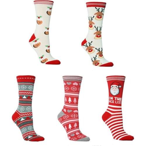 Unisex Xmas Funny Socks For Lady Women And Men Santa socks Fashion Christmas Socks Santa Claus Gift Kids