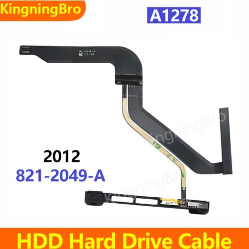 New 2012 SATA Cable with Bracket For Macbook Pro 13" A1278 HDD Hard Drive Cable 821-2049-A