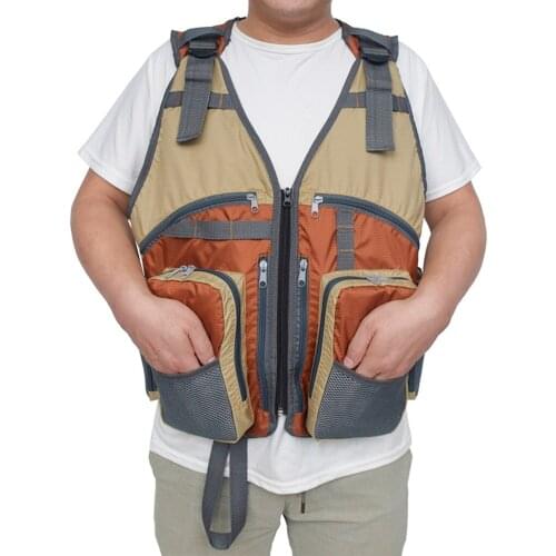 Mesh Fly Fishing Vest for Outdoor Fishing Hunting Hiking Photography Multi Pocket Quick Dry Waistcoat Jacket Fishing Jerseys