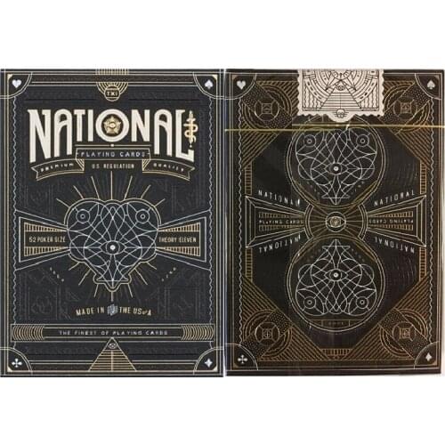 Theory11 National Black Playing Cards Bicycle Deck USPCC Collectable Poker Magic Card Games Magic Tricks Props