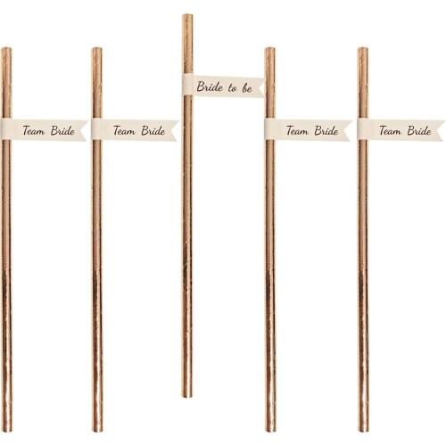 10Pcs Bride To Be Team Bride Straws Hen Night Wedding Party Decoration Supplies Bachelorette Party Decor Supplies