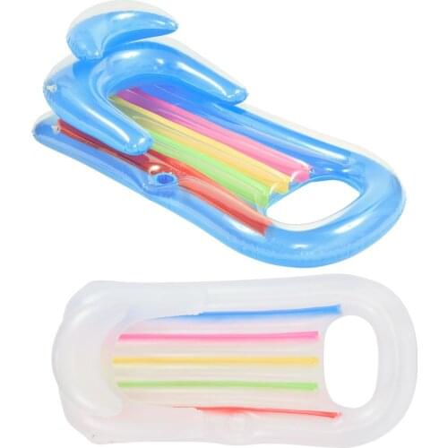 2pcs Inflatable Floating Row 150x65cm Beach Swimming Air Mattress Pool Floats Floating Lounge Sleeping Bed For Water Sport Party