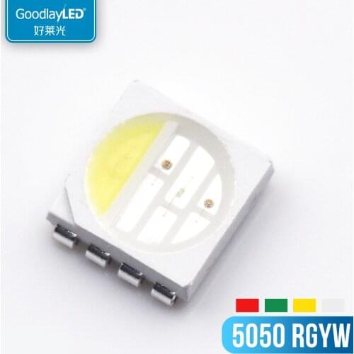 5050 RGYW 5050RGYW R+G+Y+W SMD LED RED GREEN YELLOW WHITE 5050 RGB 4 colors