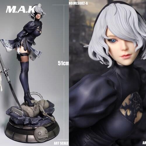 51CM MLS002 1/4 Scale Sexy Girl Robot 2B Sister Neil Cosplay Yorha Neil Mechanical Full Set Action Figure Doll Statue Model