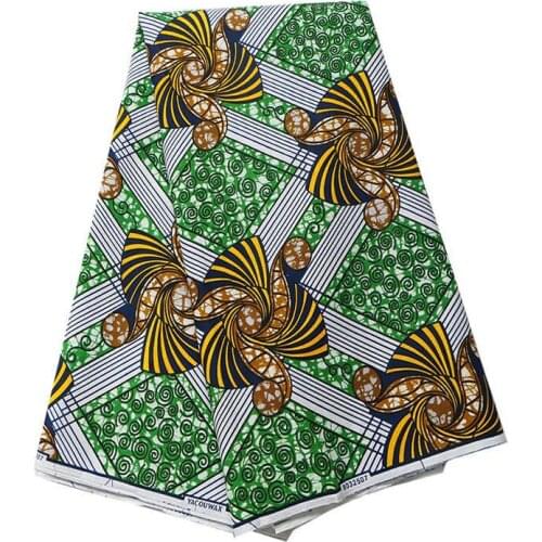 African Wax Fabric 2021 Fashion Nederlands Design Nigerian Ankara High Quality Real Wax Print Fabric Pagne Wax 6 yards