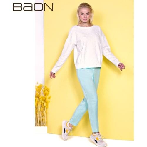 Женские цветные брюки BAON China At AliExpress