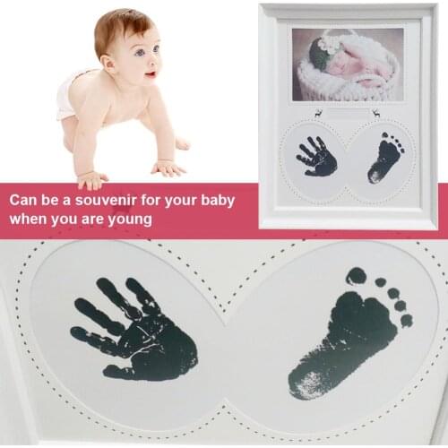 Baby Handprint Footprint Photo Frame Kit For Newborn Boys And Girls