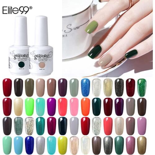 Elite99 15ml Gel Nail Polish Hybrid Nail Glitter Gel Varnishes For Nails Art Vernis Semi-permanent Varnish Soak Off Gel Lacquer