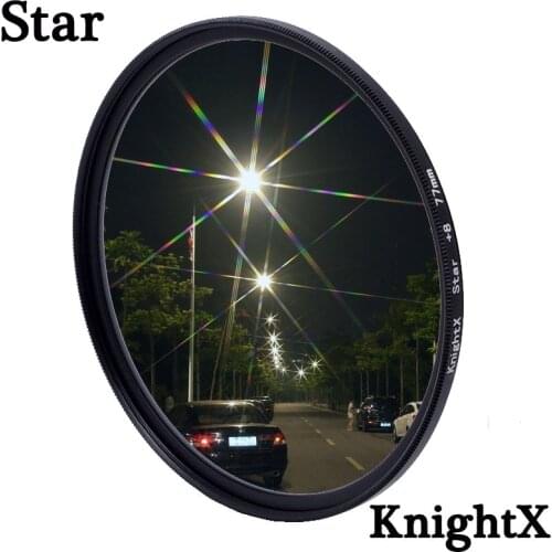 KnightX Star Line 52MM 55MM 58MM 67MM 77MM Camera Lens Filter For canon eos sony nikon set 1200d 200d accessories D5500 D5600