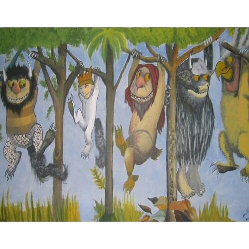 The Wild Beast Photography backdrops Where The Wild Things Are Backdrop Wild One Dessert Table Party Banner Background
