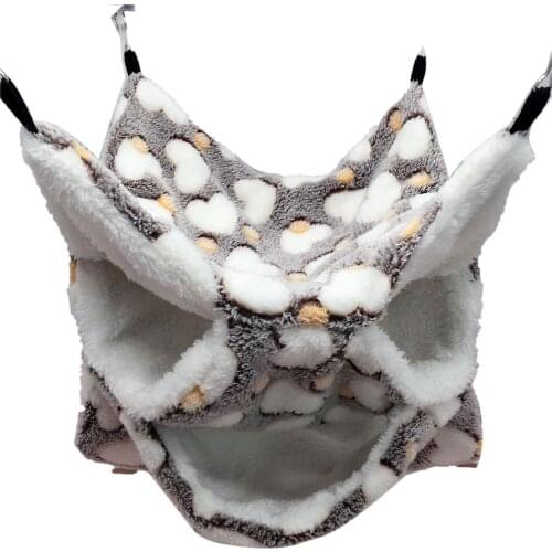 Hamster Hammock 3-layer Winter Warm Hanging Pet Sleeping Bag For Sugar Glider Ferret Squirrel Hamster Nest Small Pet Supplies