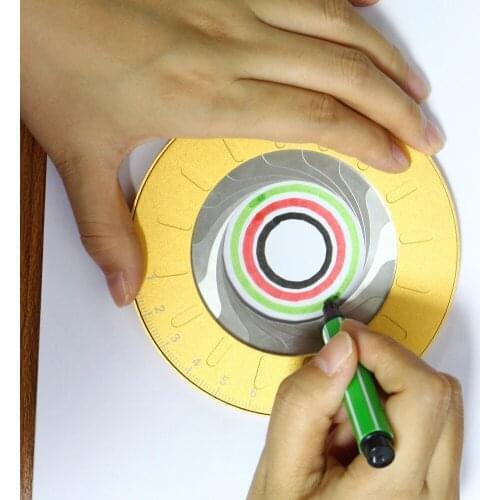 Circle Drawing Tool Adjustable Measurement Stainless Steel Creative Drawing Ruler Drafting Tools