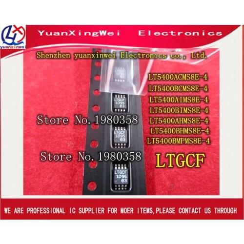 LT5400AIMS8E-4 LT5400ACMS8E-4 LT5400BCMS8E-4 LT5400BIMS8E-4 LT5400BHMS8E-4 LT5400 LTGCF MSOP8 10pcs