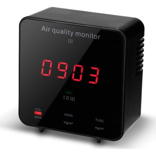 Multifunctional Formaldehyde TVOC HCHO Detector Air Analyzer Carbon Dioxide CO2 Meter Gas Detector Air Quality Monitor