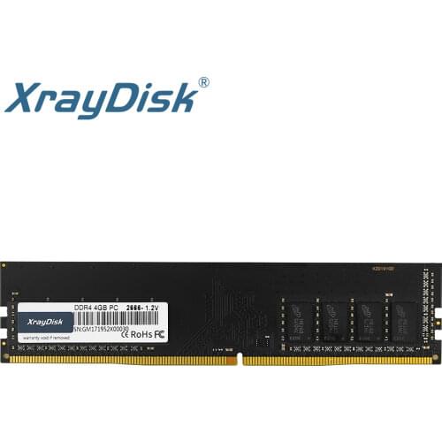 XrayDisk DDR4 4GB 8GB 16GB Ram 2400MHz 2666MHZ 1.2V PC DIMM Desktop Memory Support Intel Motherboard