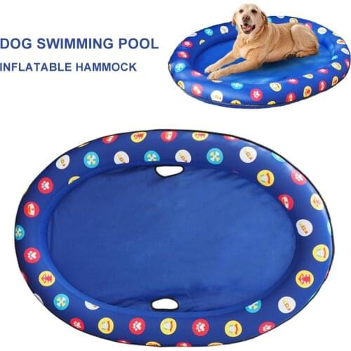 Dog Pool Float Pet Hammock Float Pet Swimming Pool Inflatable Hammock Pet Swimming Ring Dog Swimming Pool